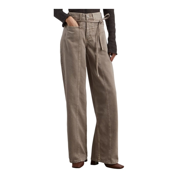 Dala Tie Front Sling Jeans Womens Mid Rise SZ 26  US 4 in Worn Ink Wash - Picture 13 of 13